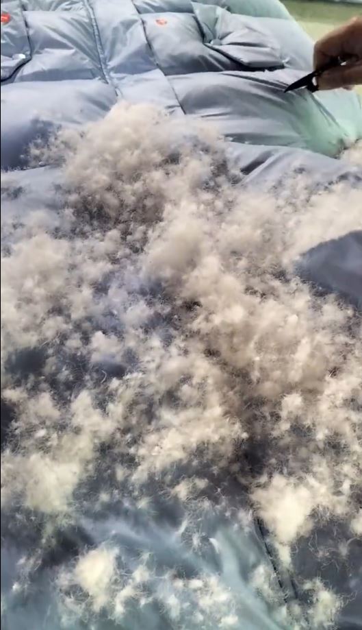 海南有婦人買了羽絨服到哈爾濱7天後退貨，在網絡上引起爭議。抖音