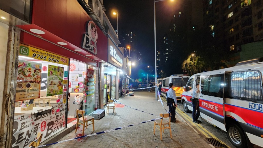 大埔刀煞斬傷米線店女職員案 反黑組追查拘兩男
