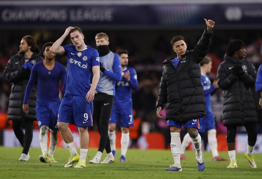 車路士歐聯16強次回合賽主場淨吞巴黎聖日耳門三蛋。路透社