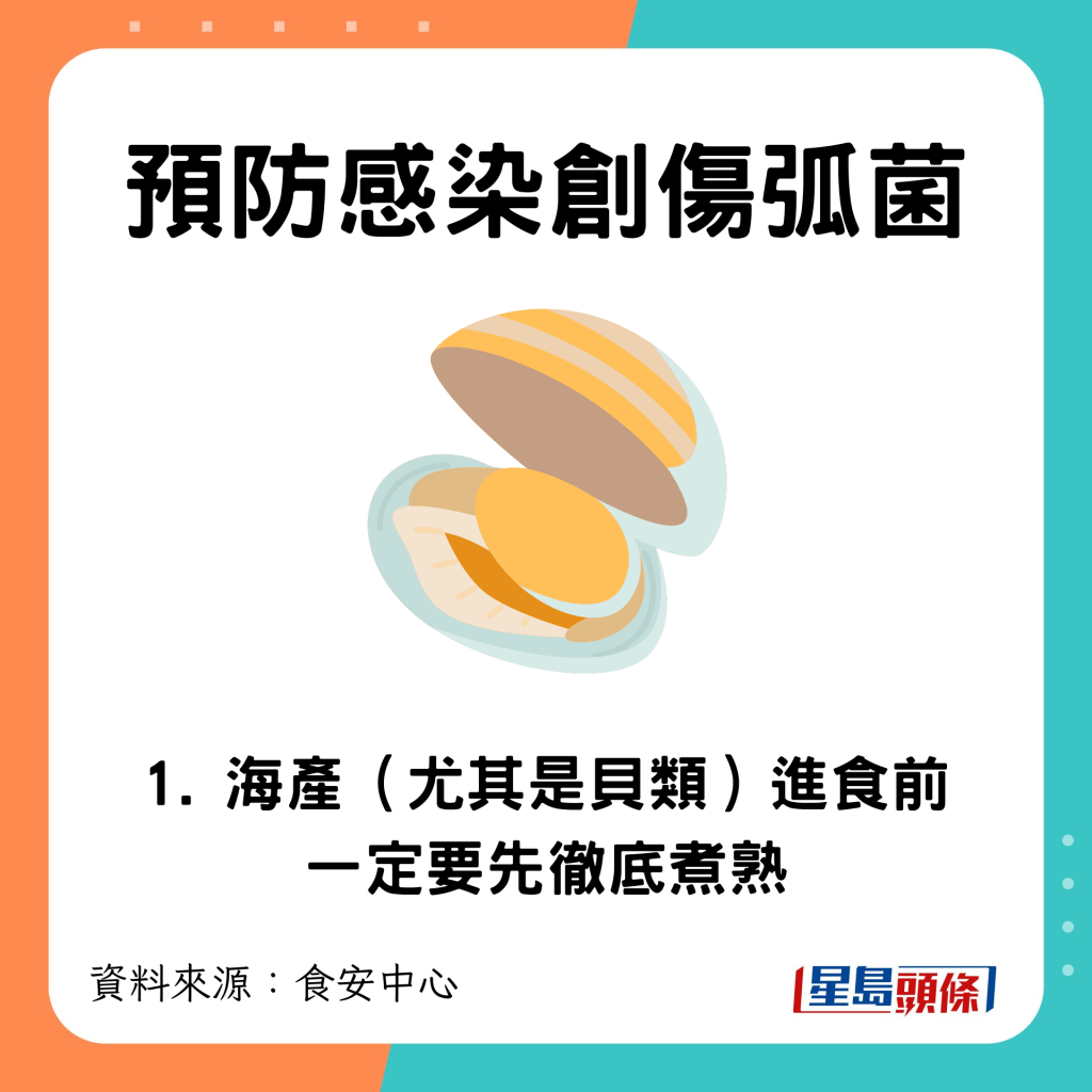 海產進食前一定要先徹底煮熟