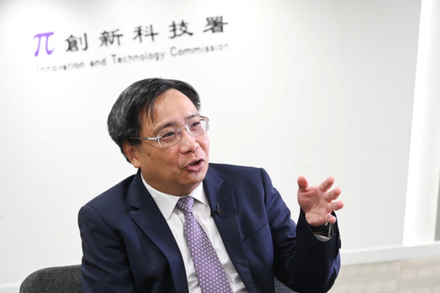 李國彬表示,本港大學教授科研水平卓越,InnoHK致力協助科研團隊將成果落地。政府新聞處圖片 李國彬表示,本港大學教授科研水平卓越,InnoHK致力協助科研團隊將成果落地。政府新聞處圖片