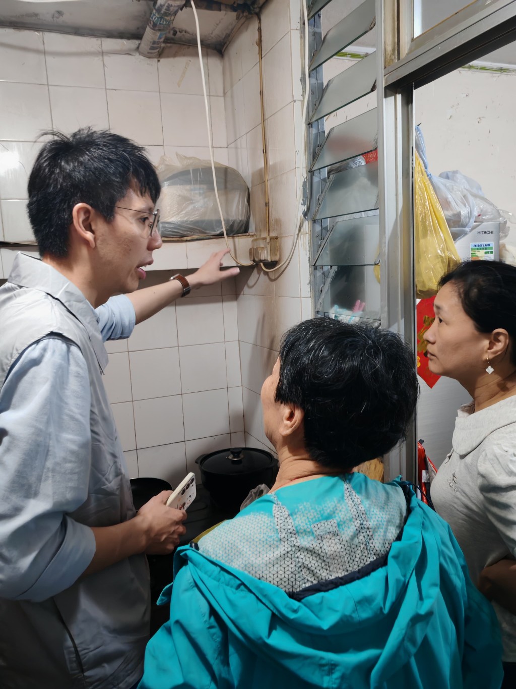 李嘉恒去年處理一宗長者忘記關爐火的事件。李嘉恒提供 李嘉恒去年處理一宗長者忘記關爐火的事件。李嘉恒提供