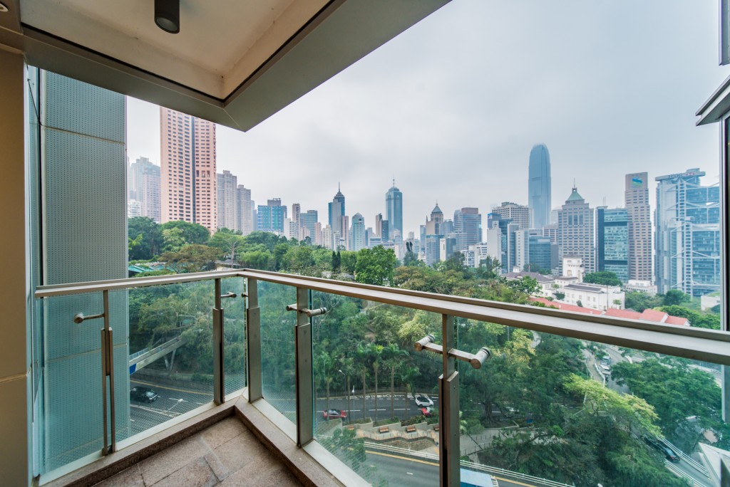 露台前临香港动植物公园，远眺中半山美景。