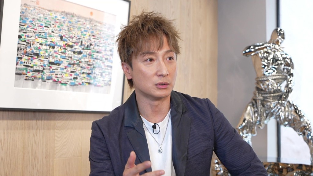 方力申在節目中預錄一段給18年後女兒的說話。 方力申在節目中預錄一段給18年後女兒的說話。