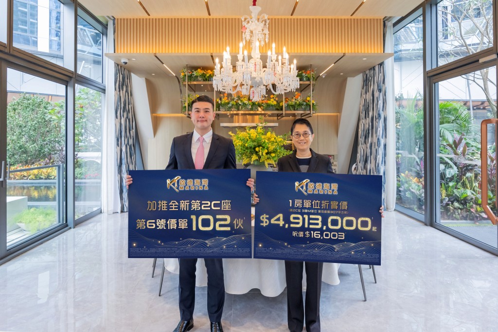 啟德海灣首度推出全新第2C座應市,涉及逾102伙。 啟德海灣首度推出全新第2C座應市,涉及逾102伙。