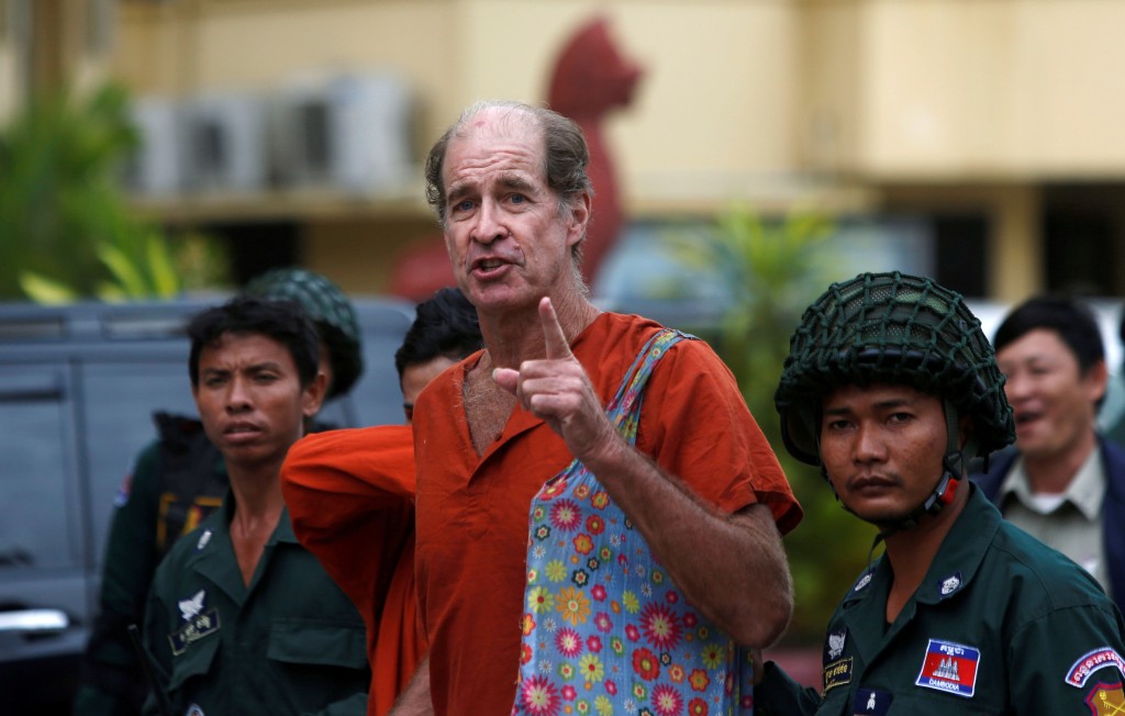 澳洲摄影师James Ricketson曾被柬国当局指控为间谍入狱。(路透社)