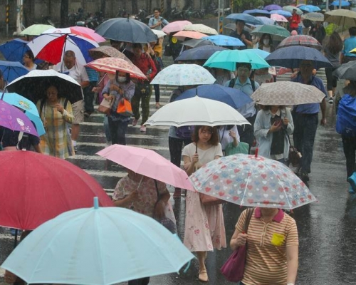 台灣迎來梅雨天氣。網上圖片