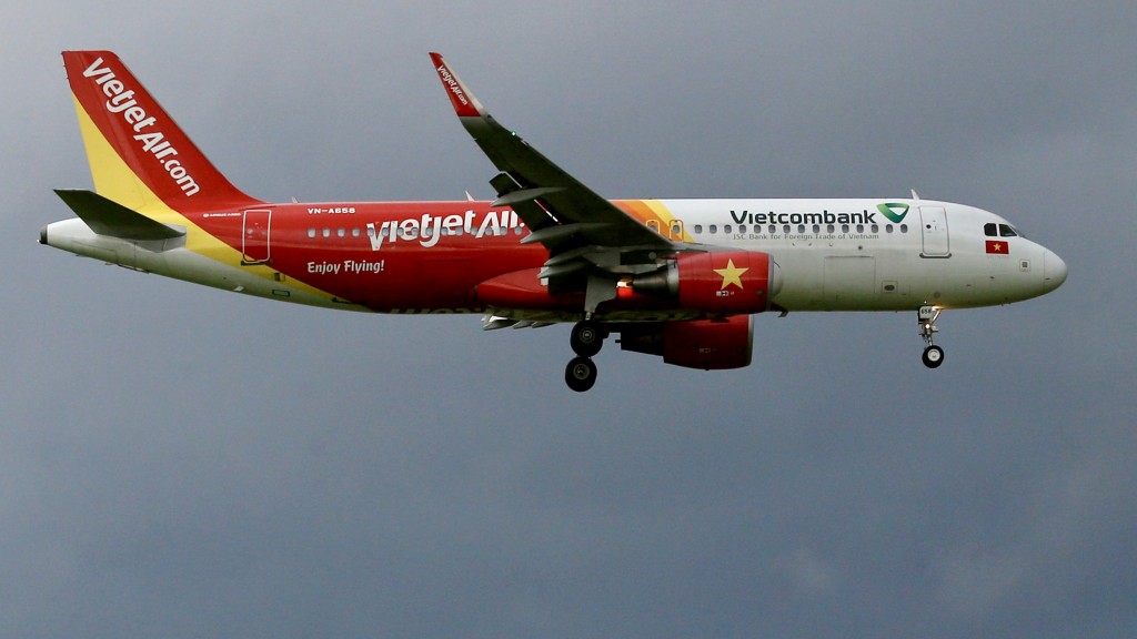 越捷航空（VietJet Air）客機。 路透社