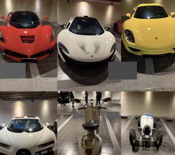 被查獲的26輛豪車包括勞斯萊斯、法拉利和林寶堅尼等。