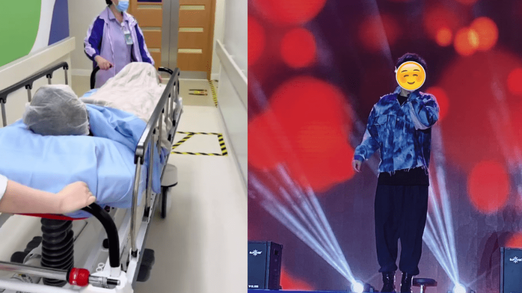 90年代樂壇男神手術後火速復工  仍於康復期即北上錄節目  網民慨嘆搵食艱難