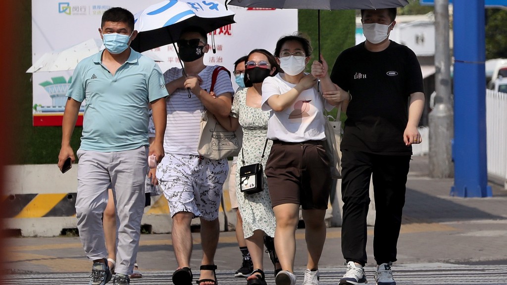 上海解封後首現BA.5本土病例。新華社圖片