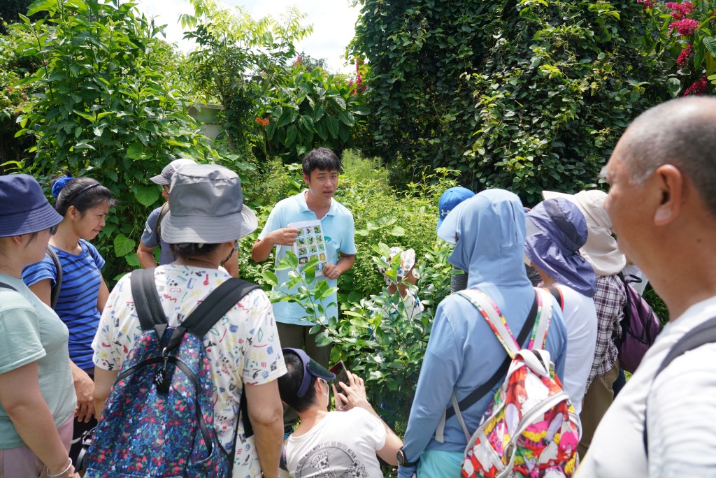 「香港蝴蝶花园之旅」活动。欧乐年摄