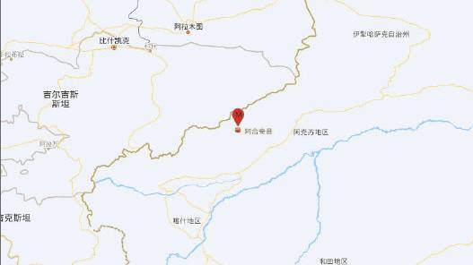新疆阿合奇發生6級地震，震央位於北緯41.13度，東經78.40度。