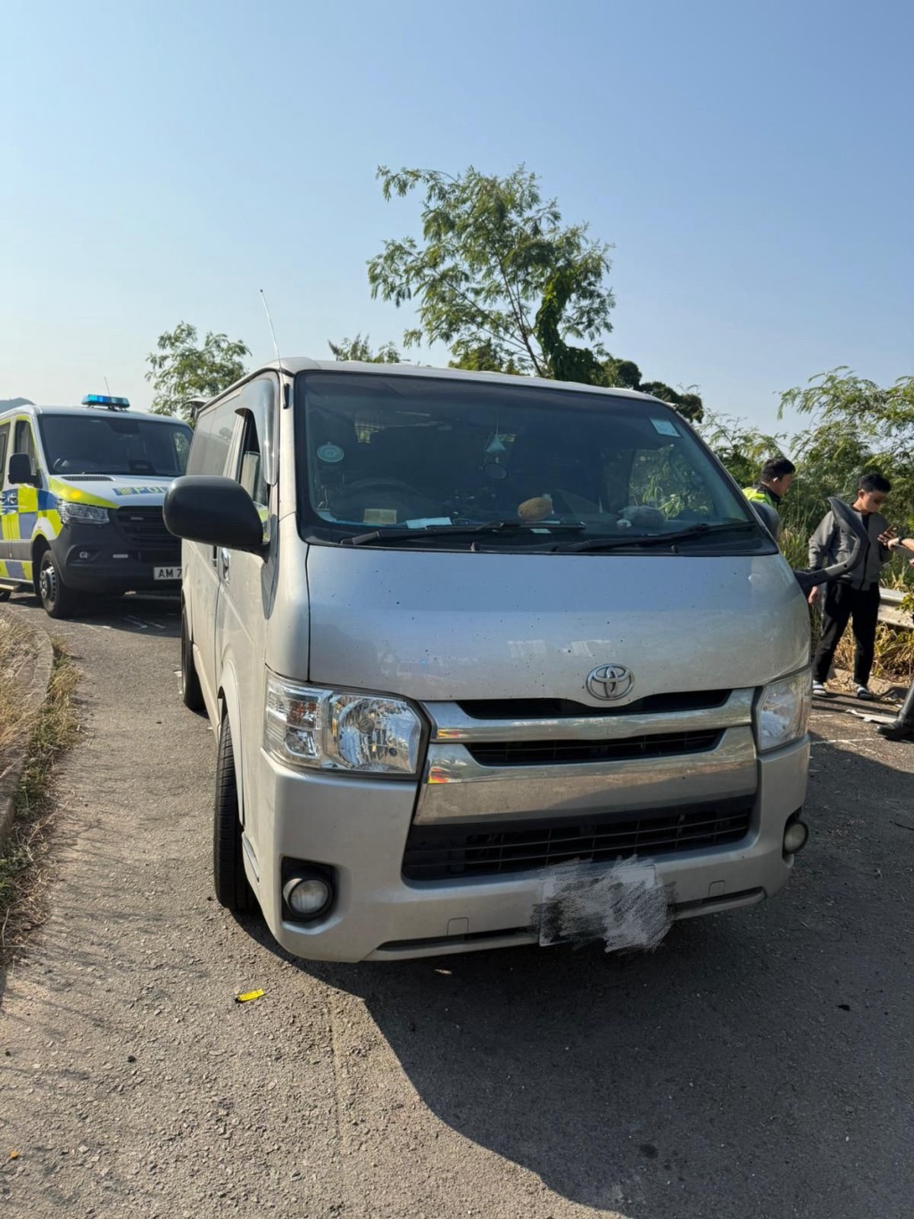 涉案貨Van。警方圖片