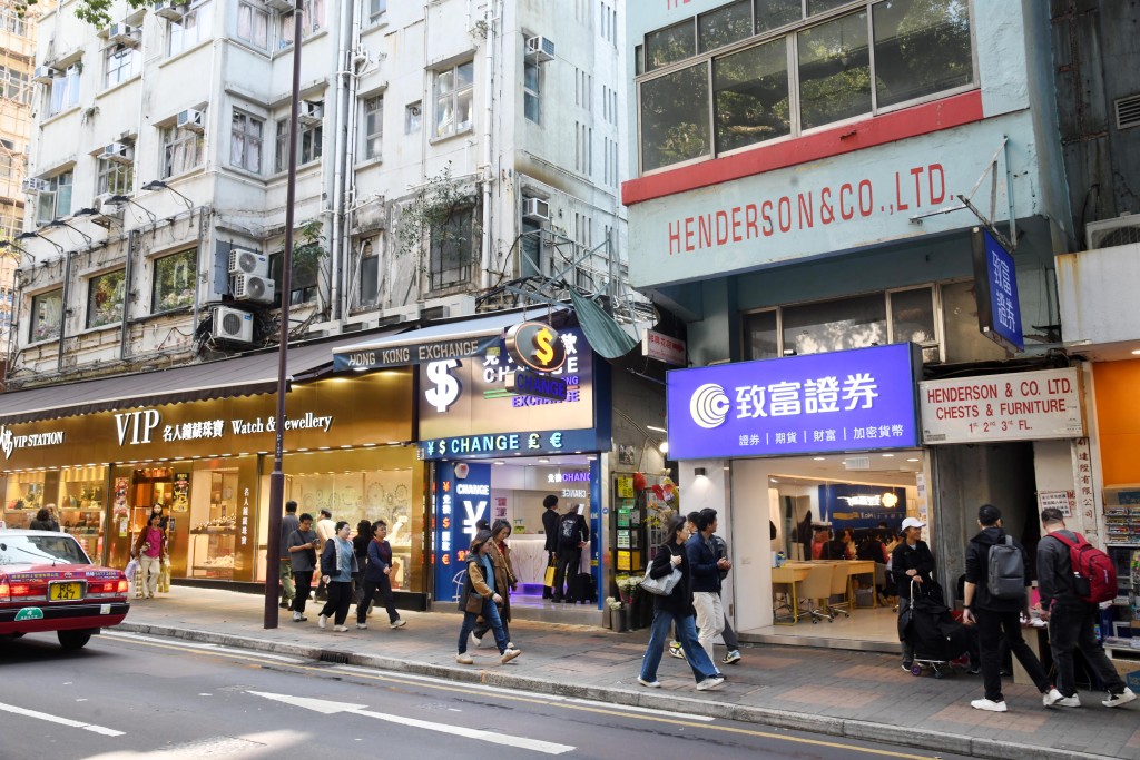 尖沙咀海防道41号地舖，由致富证券以每月30万承租，每呎300元。