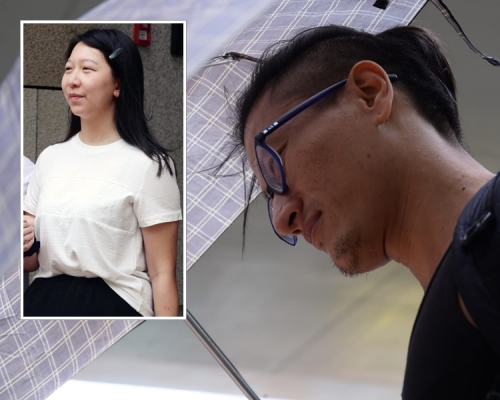 被告「龍心」及其前女友「大丁」(小圖)。