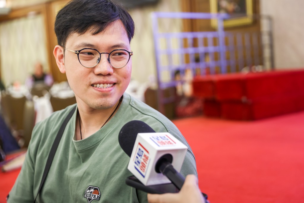 劉生認為父親節是與家人團聚的日子。何家豪攝 劉生認為父親節是與家人團聚的日子。何家豪攝