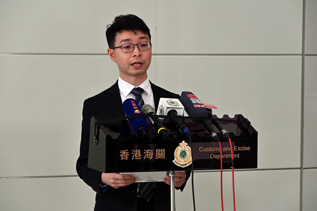 海關財富調查科調查主任區穎璋。 海關財富調查科調查主任區穎璋。