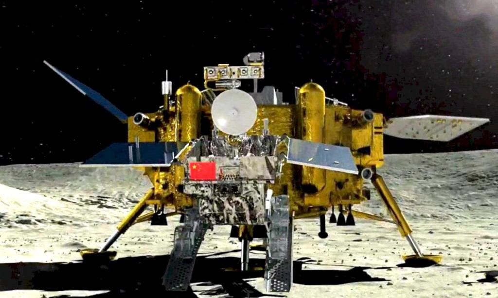 中國嫦娥四號探月器。
