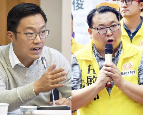 楊哲安(左)與任啟邦(右)。資料圖片