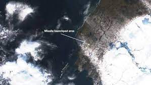 卫星图片显示俄罗斯导弹发射场周围的活动表明，俄罗斯正准备核试。网上图片