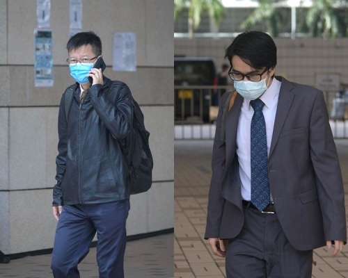 急症室醫生巫斌（左）及法醫林百通（右）。