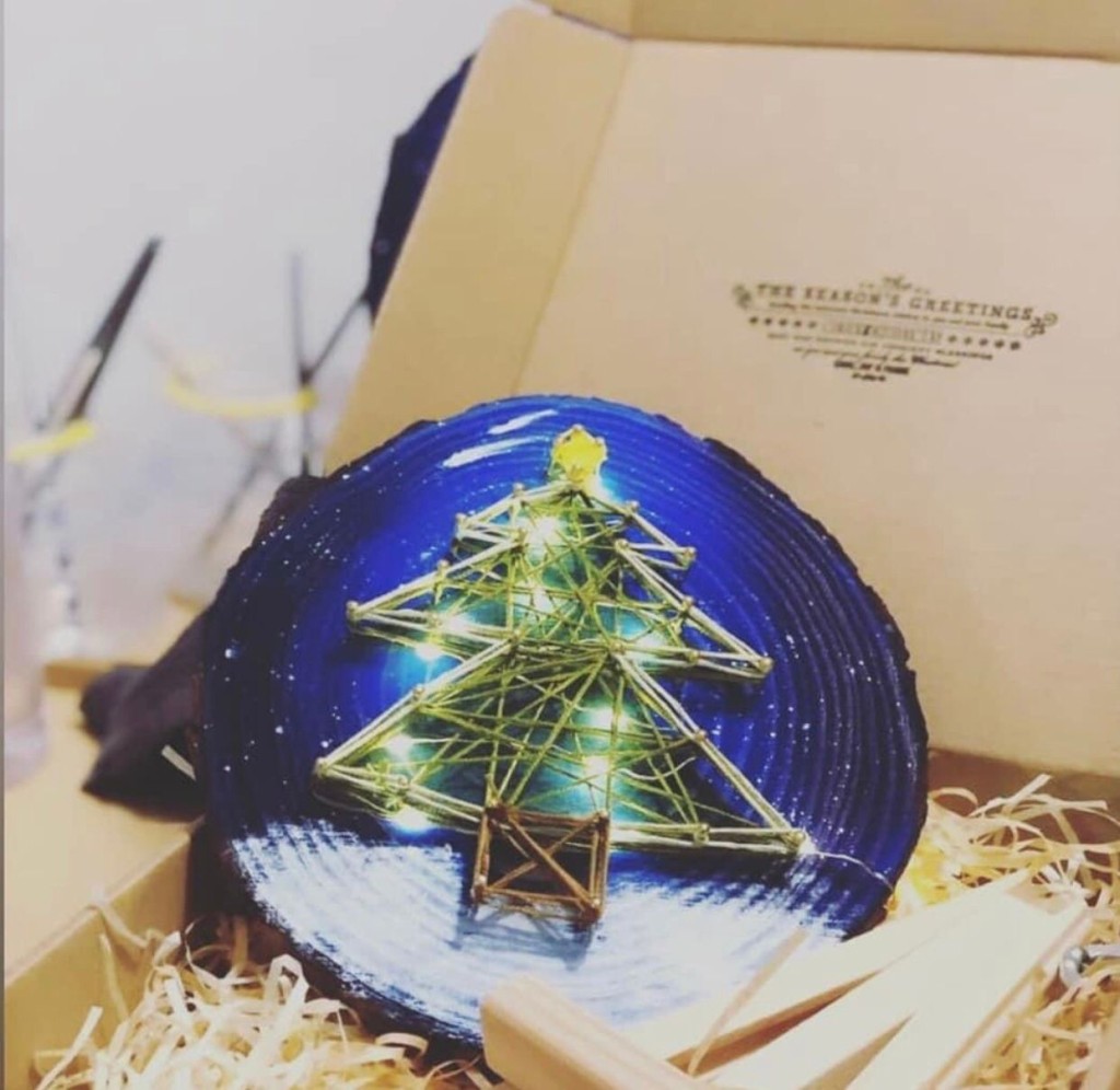 Art Storeroom Studio-聖誕繞線繪畫工作坊（圖片來源：誠品）