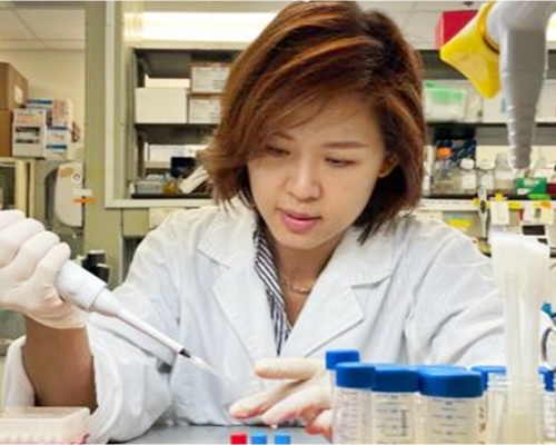 港大醫學院微生物學系科學主任莫頴兒博士表示，「托普樂肯」（TPT）在小鼠受到SARS-CoV-2病毒感染後四天，仍可抑制其炎症基因，對治療人類亦有一定潛在價值。港大圖片