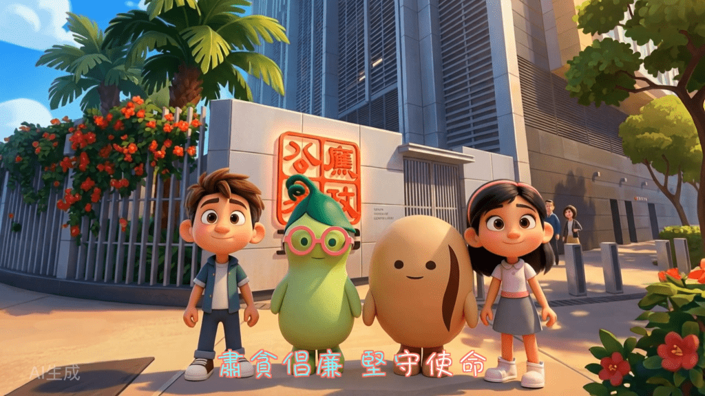 廉署配合兒童劇場首創全新兒歌《一起「誠」諾》，成為「小啡豆兒童劇場」的主題曲。ICAC圖片