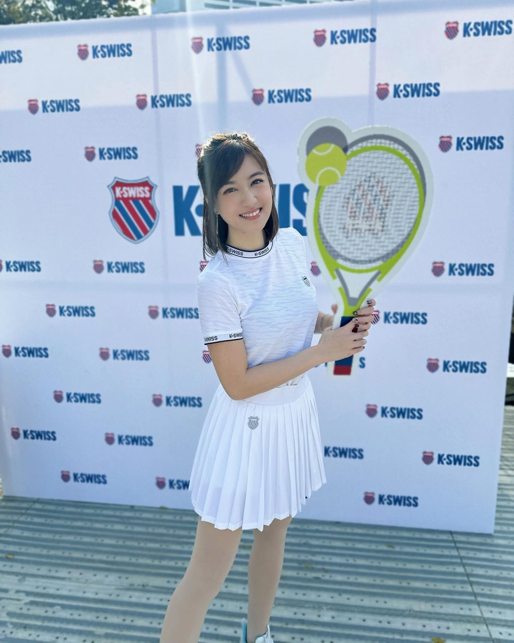 陈嘉倩早前出席网球活动。