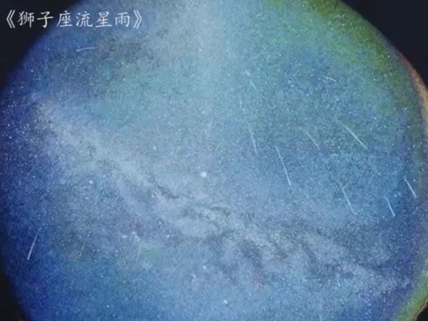 刺绣作品《狮子座流星雨》。网上图片