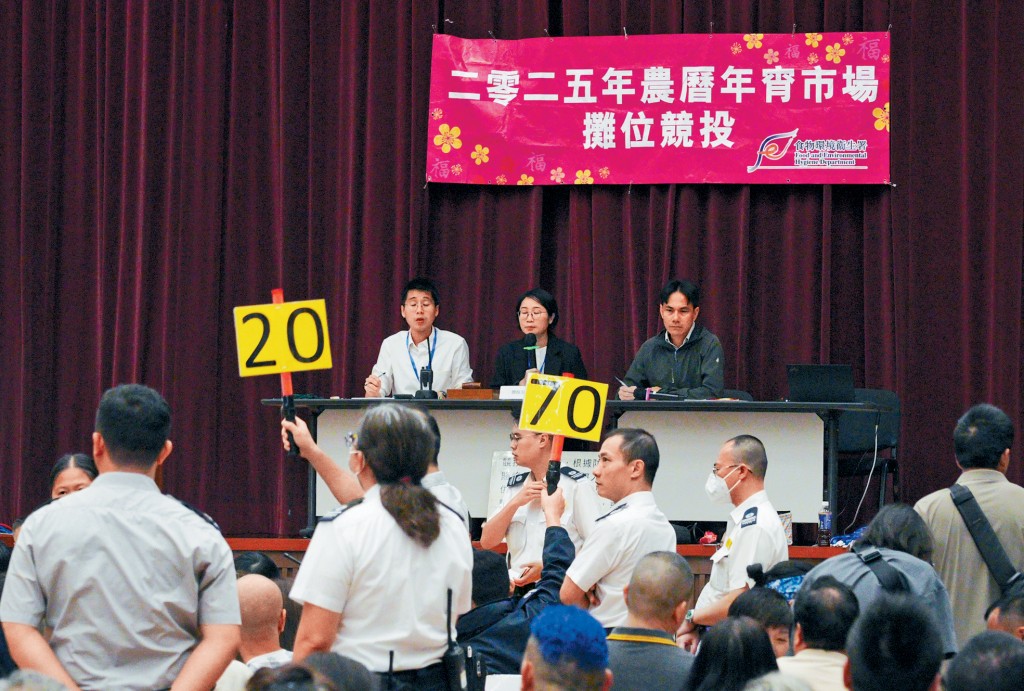 維園年宵市場攤位公開競投。