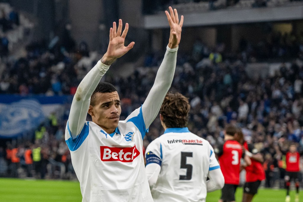 馬賽陣中頭號星將美臣格連活特。法新社