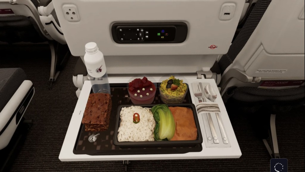 卡塔爾航空飛機餐示意圖。 qatarairways.com