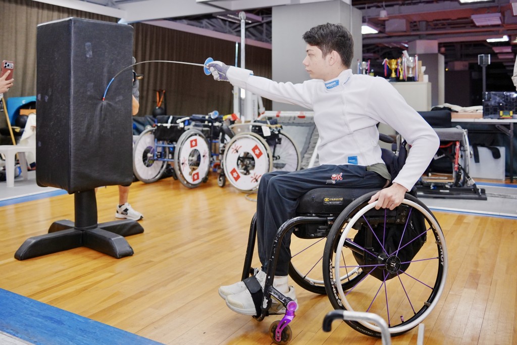 陳㬢進行針對性訓練,冀衝擊獎牌。 陳㬢進行針對性訓練,冀衝擊獎牌。