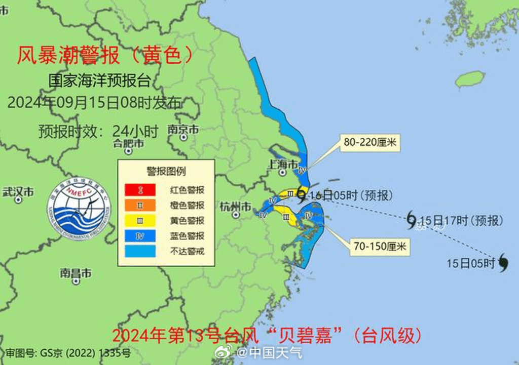 海浪紅色警報+風暴潮警報發布。