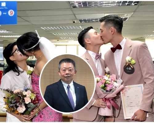 朱敏健(小圖)指香港不能與台灣直接比較。資料圖片/AP