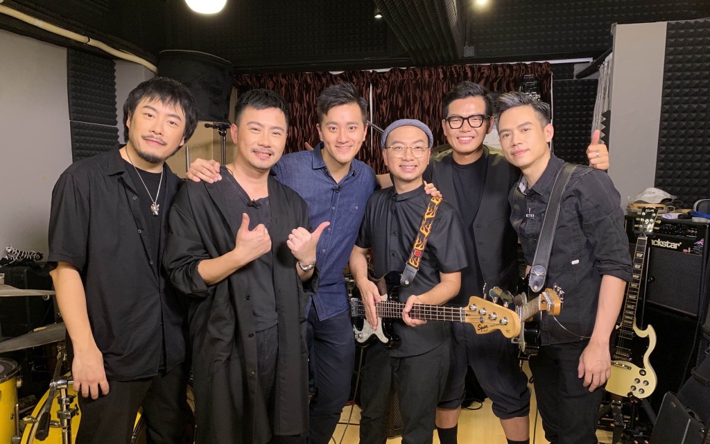 野佬5位成員接受Edmond訪問,(左起)阿銘、小胡、何兆基(Chris)、 Wilson及阿康。