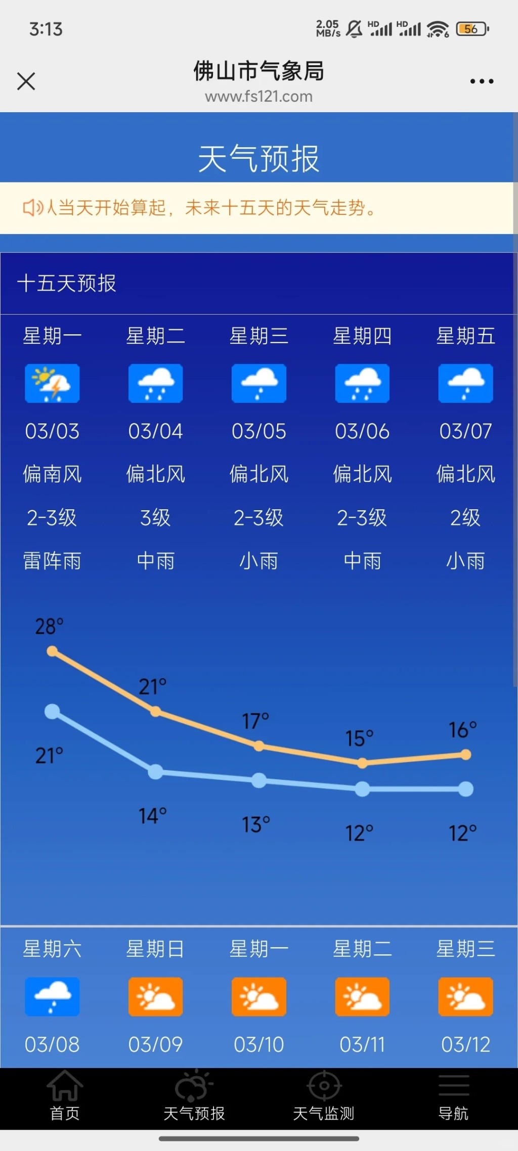 強對流天氣影響下，廣東全省會急降溫。