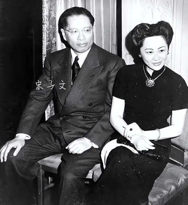 宋子文夫婦。網圖 宋子文夫婦。網圖