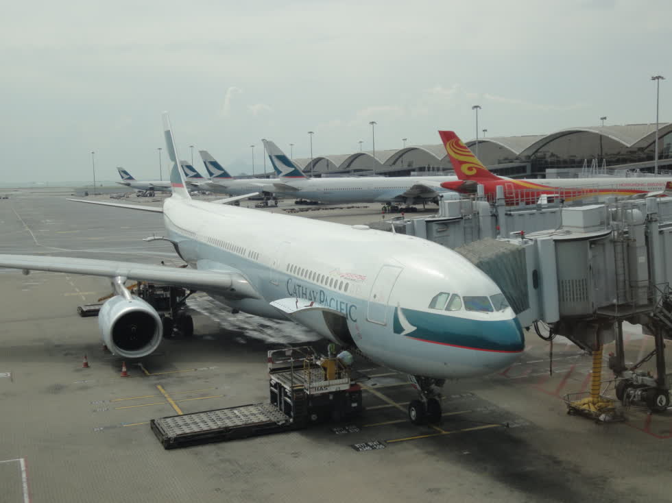 香港的国泰航空排第9。资料图片