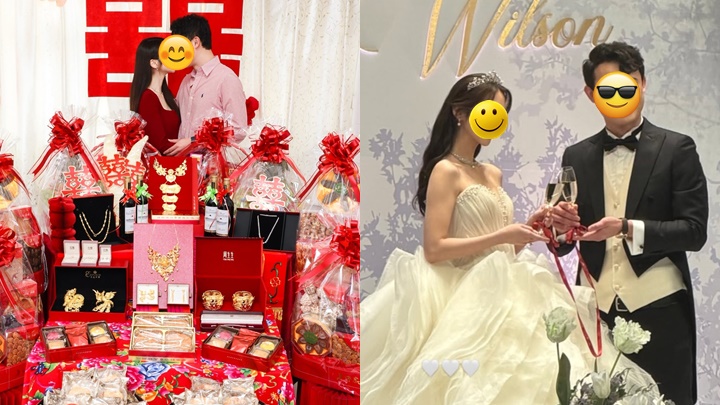 「过气艺人」前女友诞女后风光出嫁奢华婚礼曝光   金饰挂满身巨型龙凤鈪闪爆全场