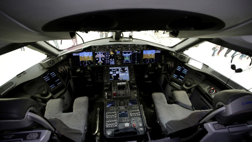 波音787“梦幻客机”的驾驶舱。 路透社资料图