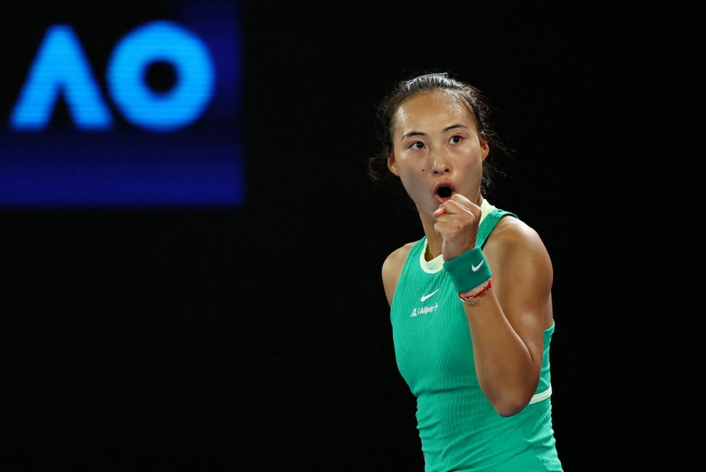 中国网球好手郑钦文杀入澳网女单决赛。路透社