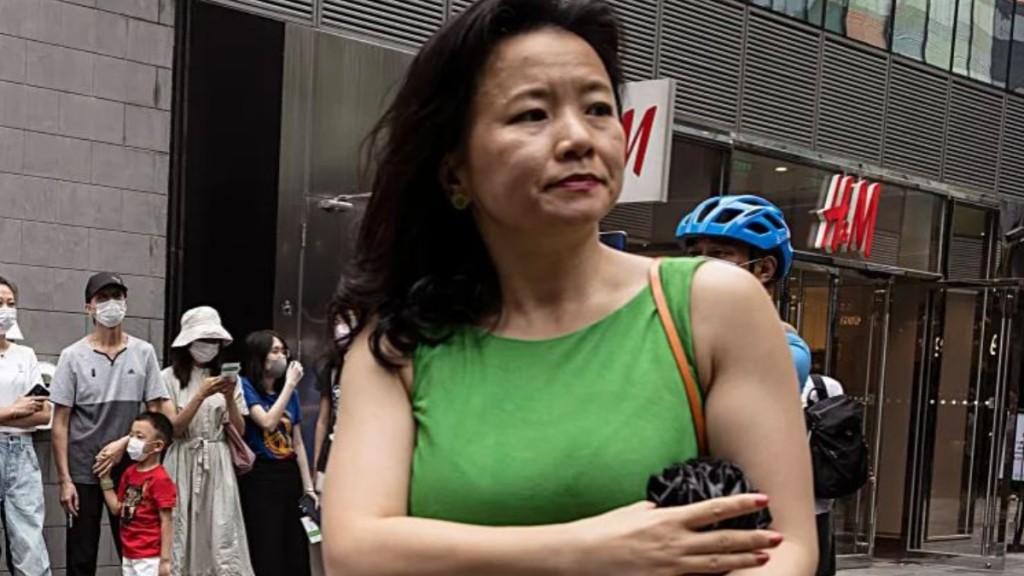 成蕾在中國被拘禁3年多後獲釋。美聯社