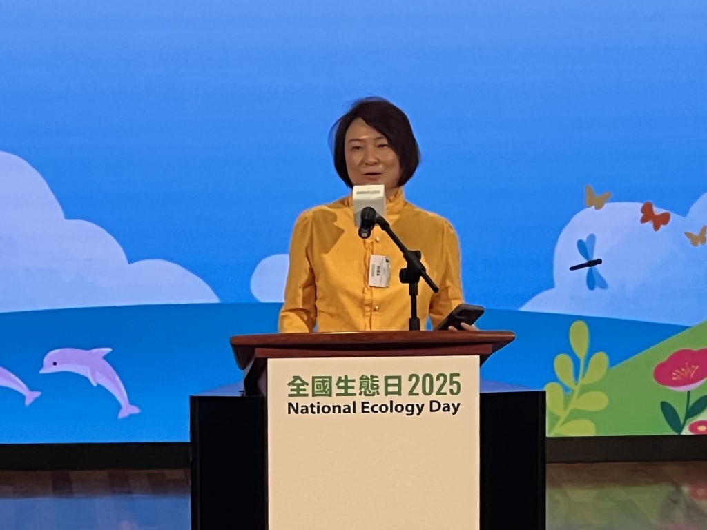 李慧琼致辭時表示「綠水青山就是金山銀山」理念提出已20年，國家在生態文明建設上所取得的成績是有目共睹。