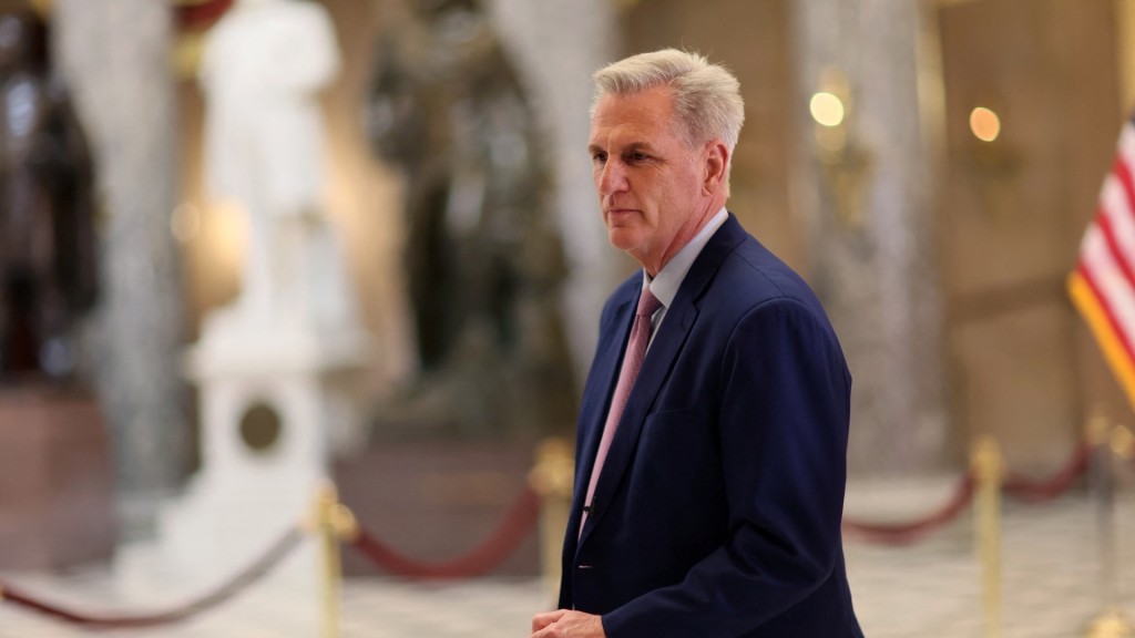 共和黨籍美國聯邦眾議院議長麥卡錫（Kevin McCarthy）。 路透社