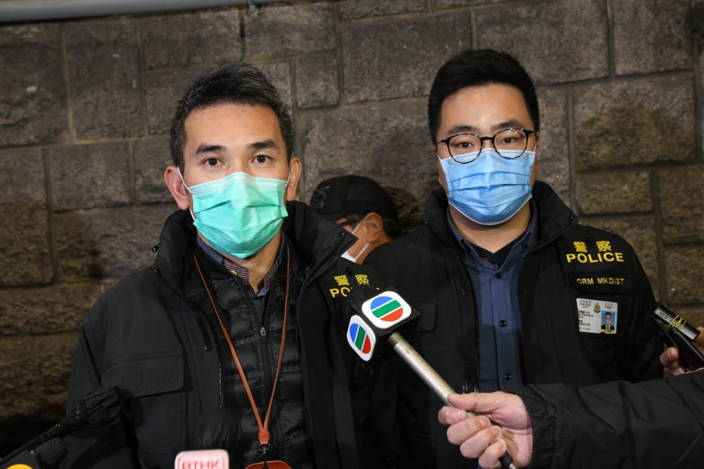 警方交待案件詳情。