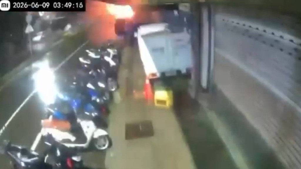 新竹便當店爆炸，威力強大至四周變成廢墟。