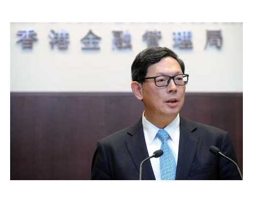 金管局總裁陳德霖。中新社